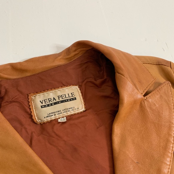 Genuine artisanal italian leather / Camel / 46 - Picture 3 of 9